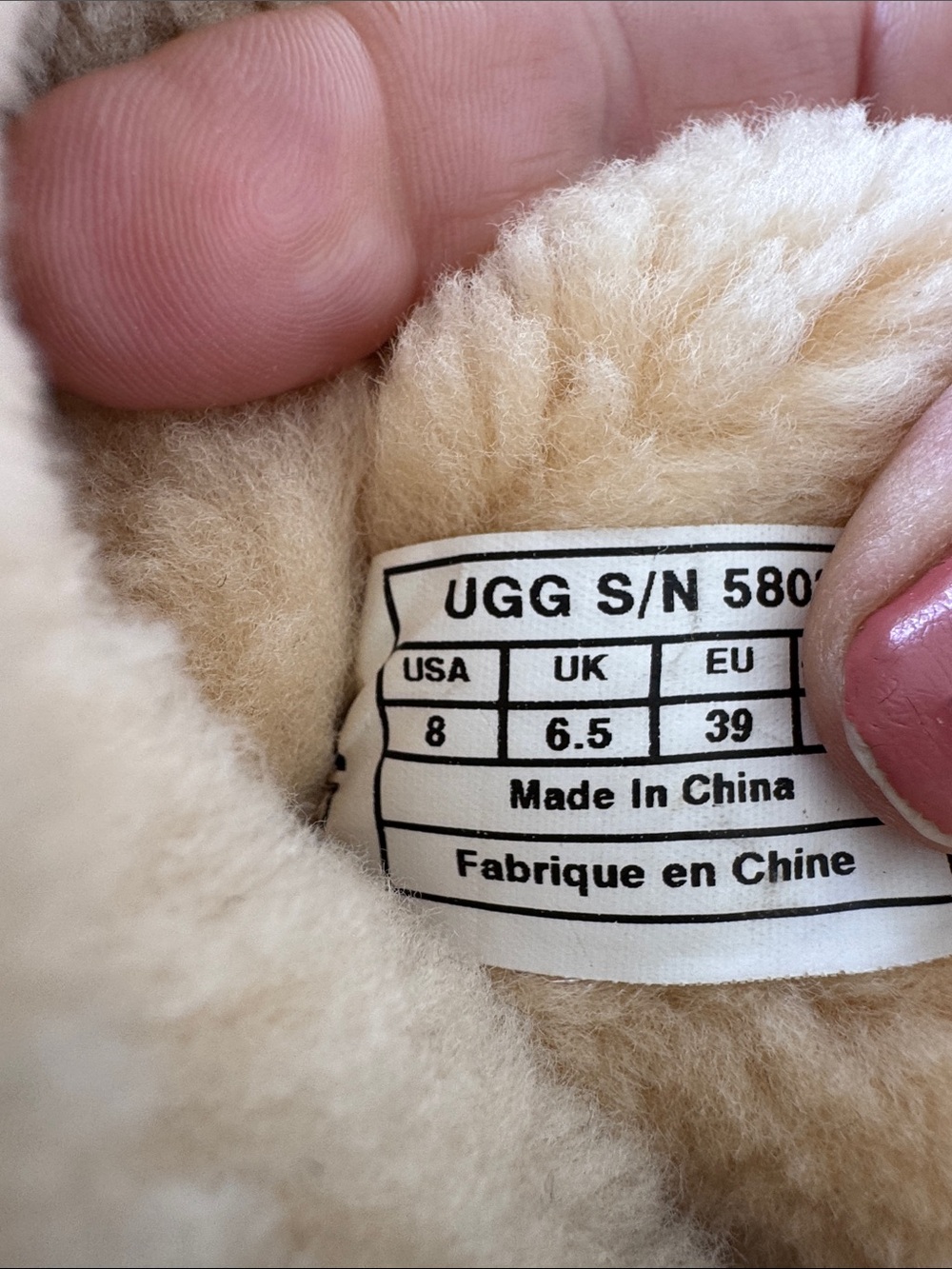 UGG Short Sheepskin Boots - Chestnut with Cream Lining - Picture 5 of 5